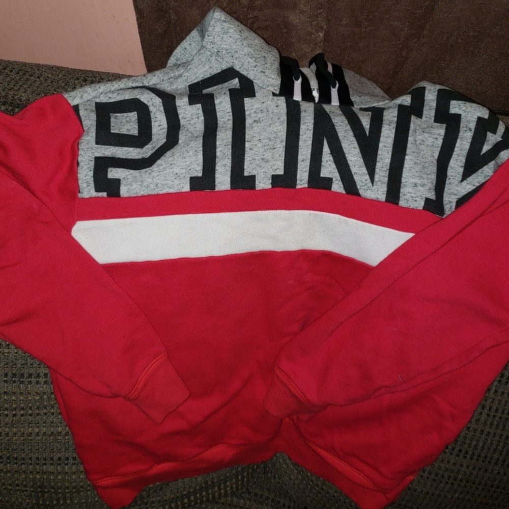 PINK pull over hoodie